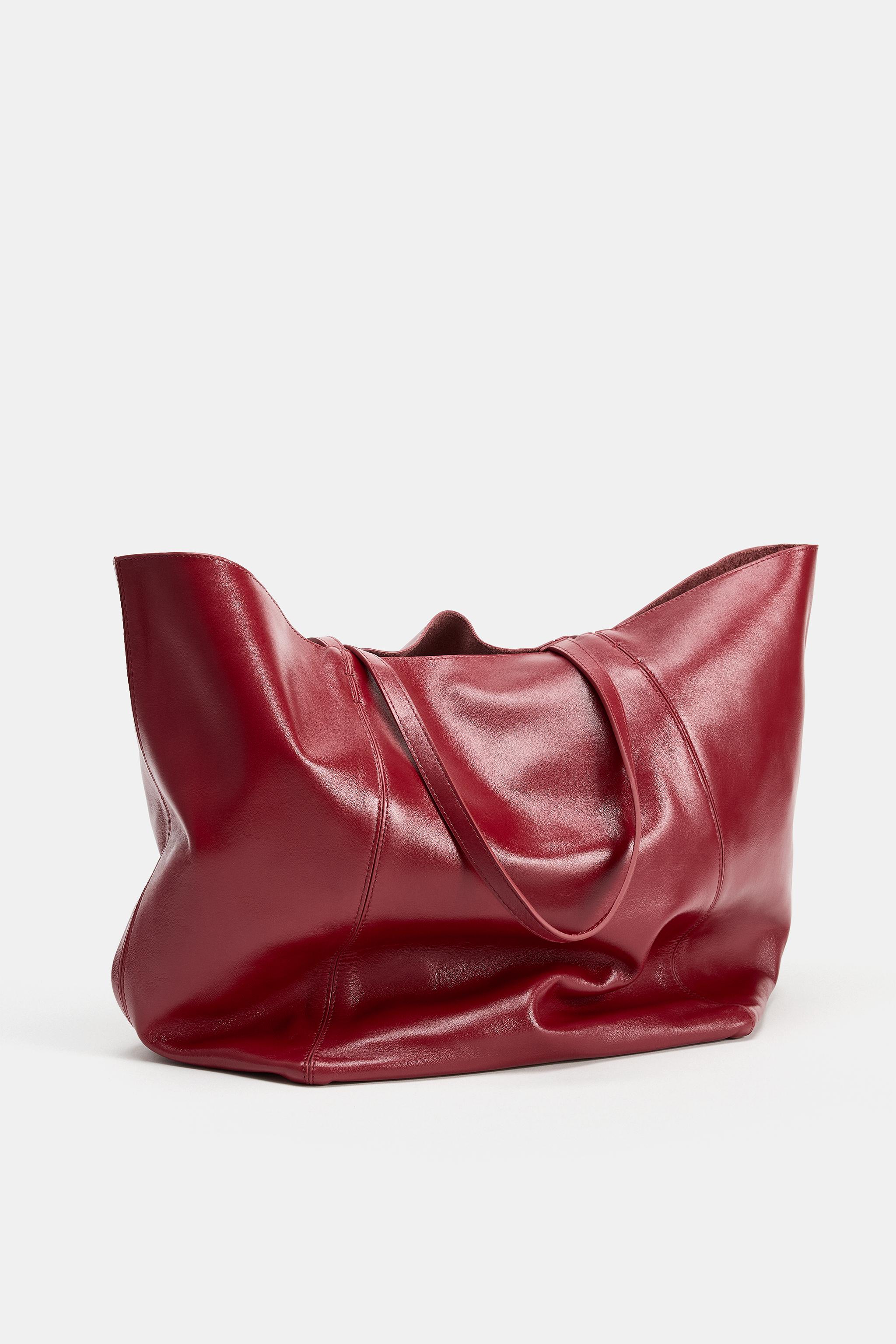 LEATHER SHOPPER BAG